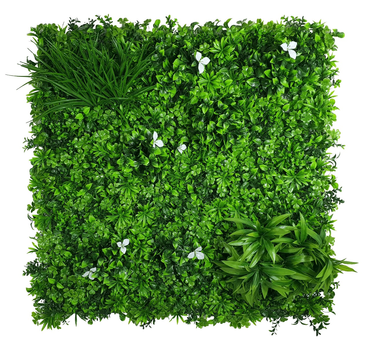 1008038-2_3 White Oasis Vertical Garden / Green Wall UV Resistant 1m x 1m - Image 1