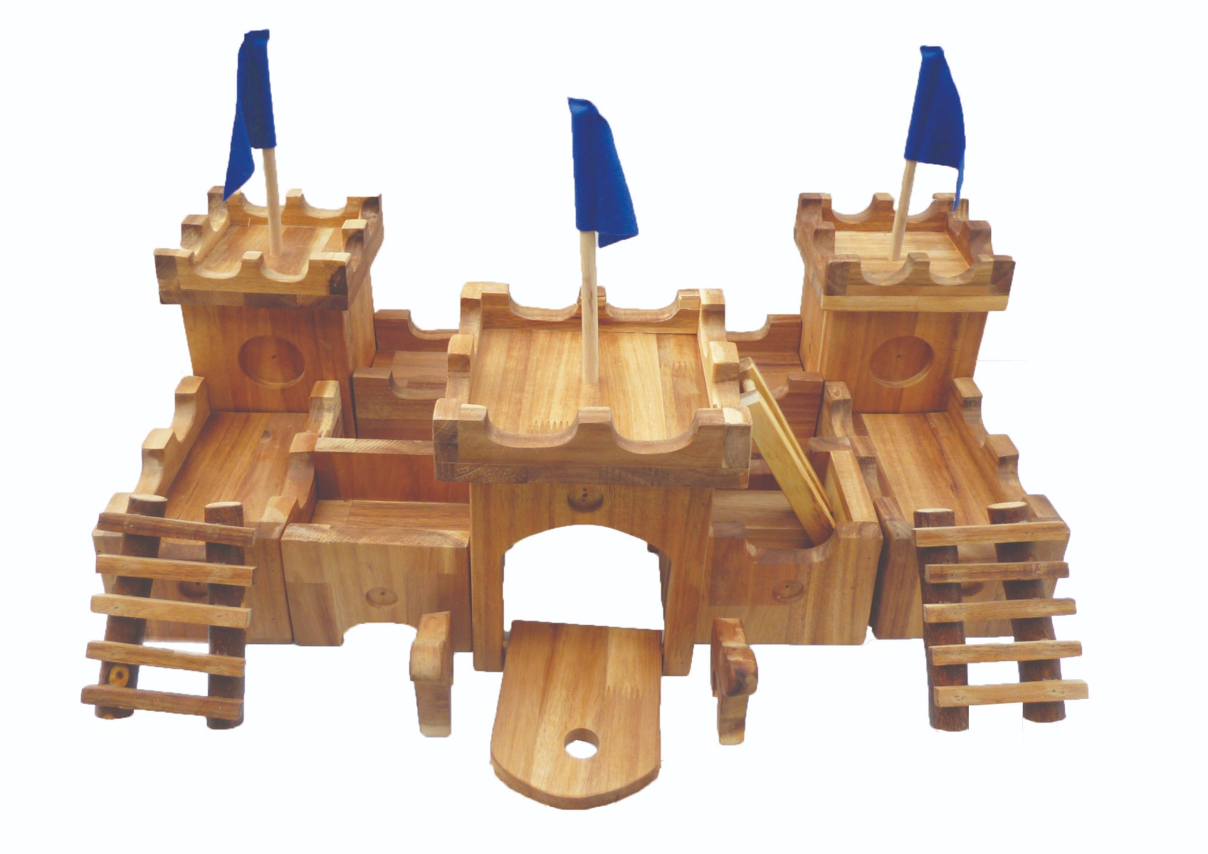 892_1_3 Wooden Medieval Castle - Image 1