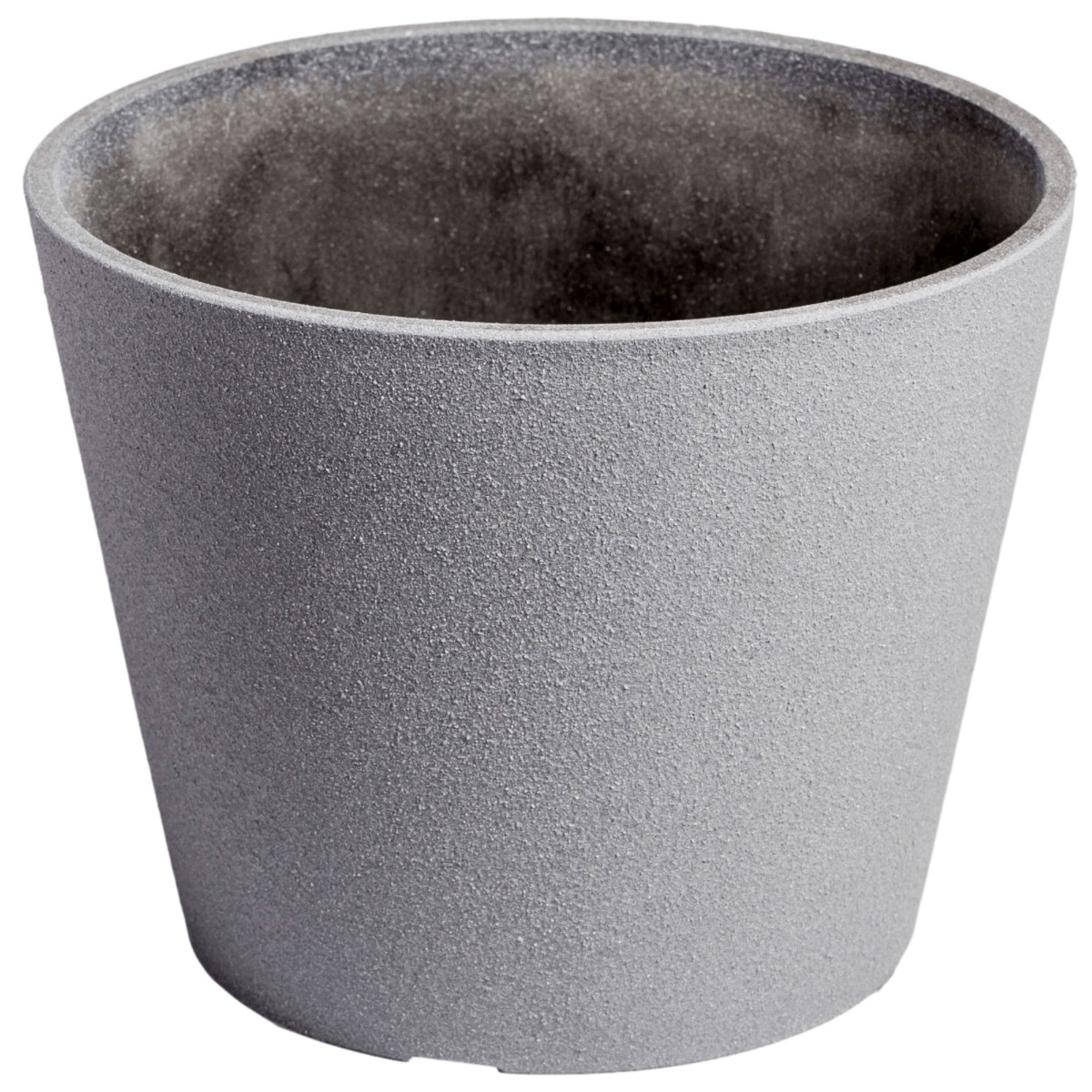 9710025_8 Rendered Grey Planter Pot 25cm - Image 1