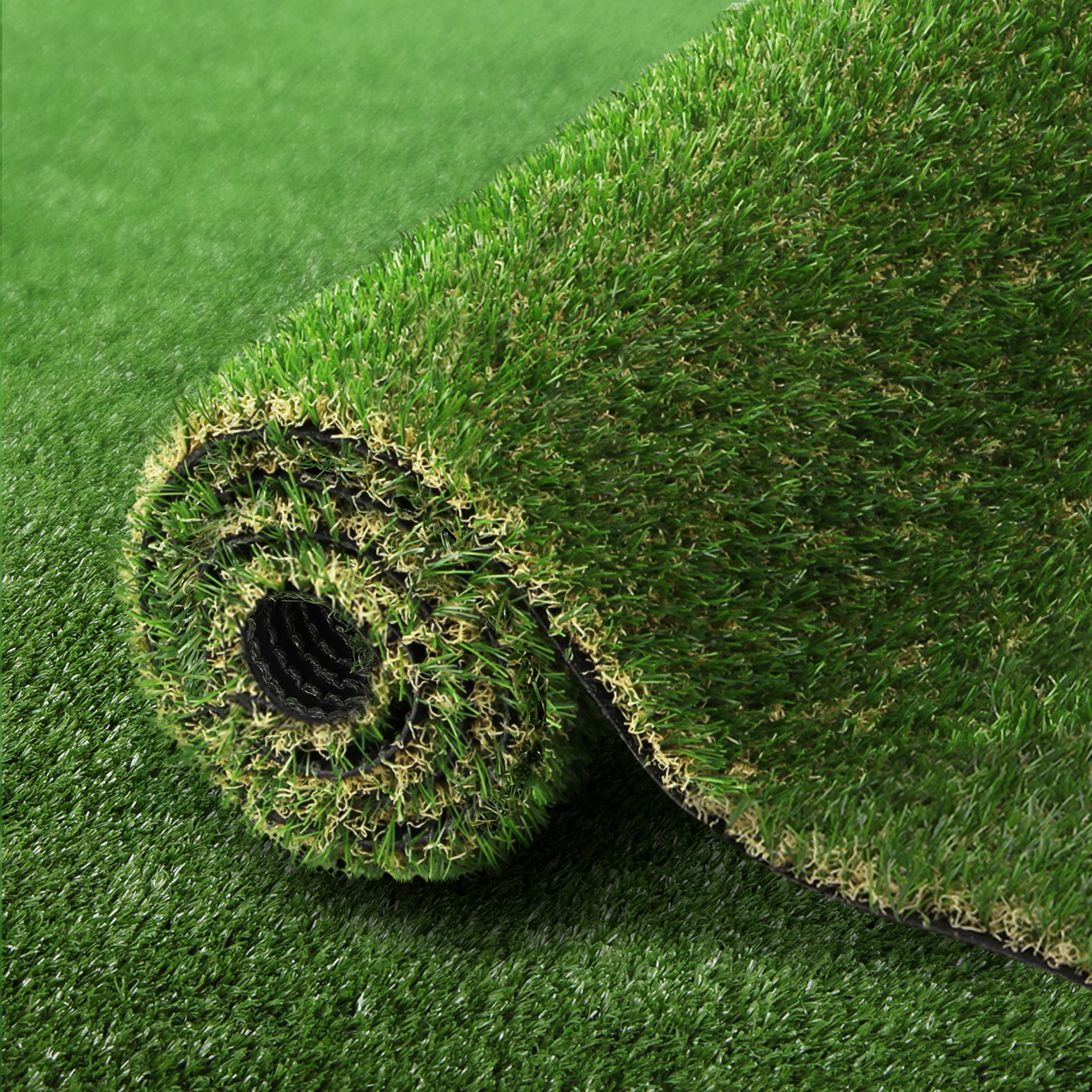 AR-GRASS-SILK-30-405-BK-172475-06 Prime Turf Artificial Grass 30mm 2mx5m 20SQM Synthetic Fake Lawn Turf Plastic Plant 4-coloured - Image 1
