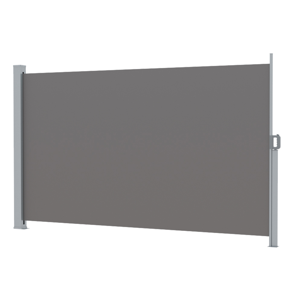 AWN-B-SIDE-FC-200-GREY-90940-00 Instahut Side Awning Sun Shade Outdoor Retractable Privacy Screen 2X3M Grey - Image 1