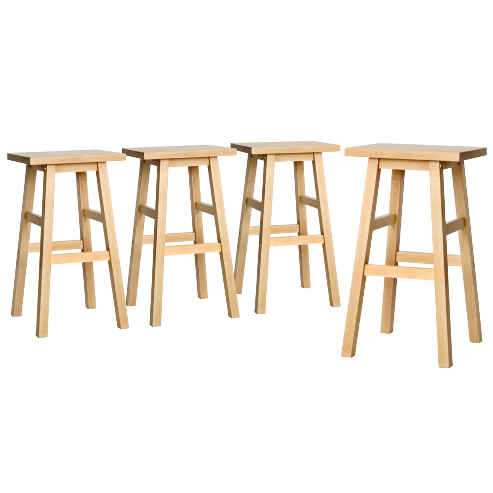 BA-G-7031-NTX4-202502282048-07 Artiss 4x Bar Stools Kitchen Chairs Wooden Nature - Image 1