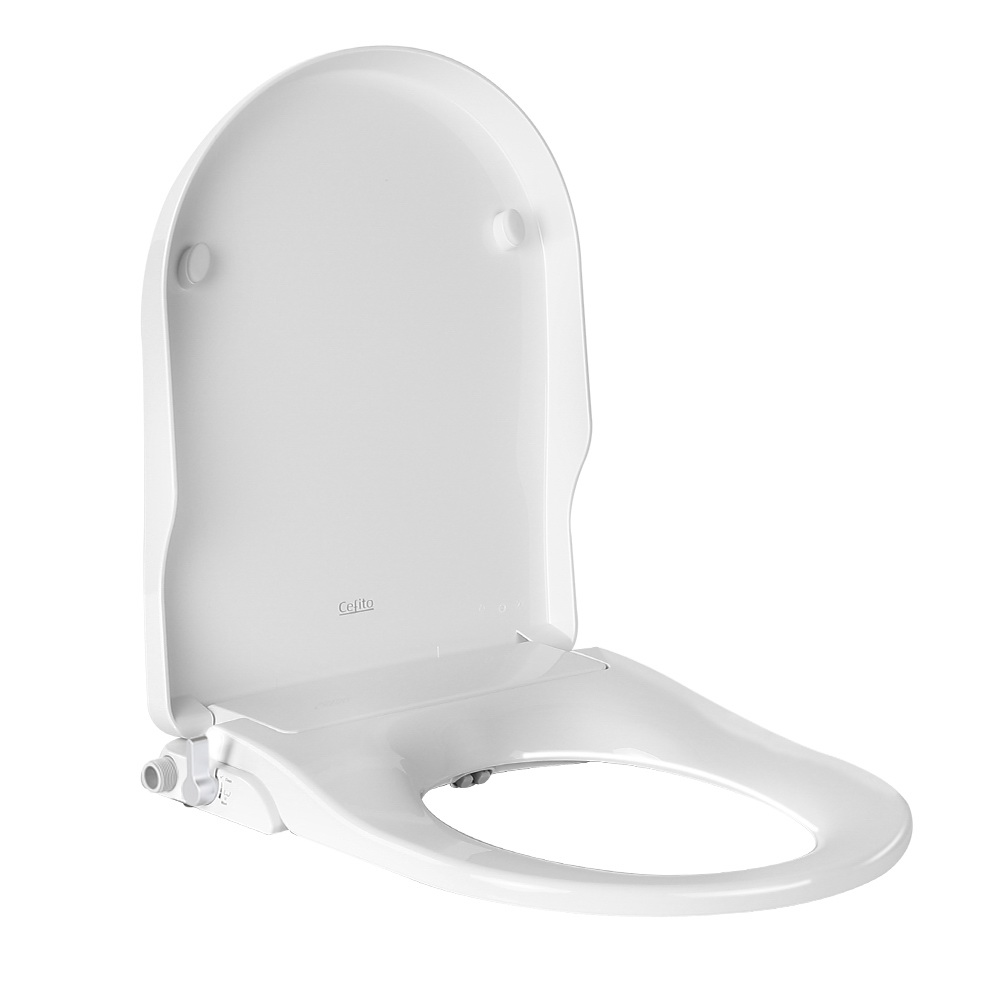 BIDET-N-ELEC-04-WH-13887-00 Cefito Non Electric Bidet Toilet Seat Cover Auto Smart Water Wash Dry - Image 1