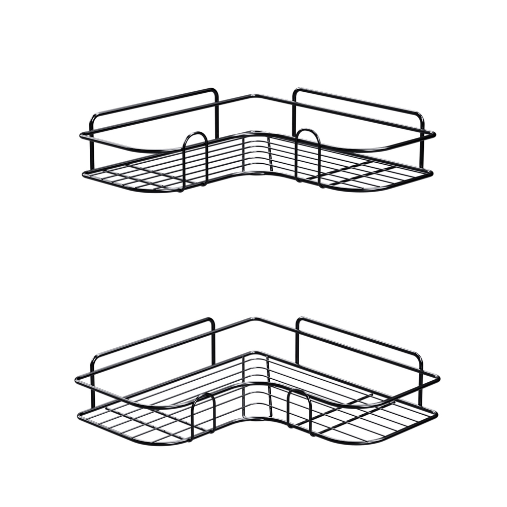 BSR-D-WALL-01-BK-174920-00 Cefito 2 Packs Bathroom Shelf Corner Storage Rack - Image 1