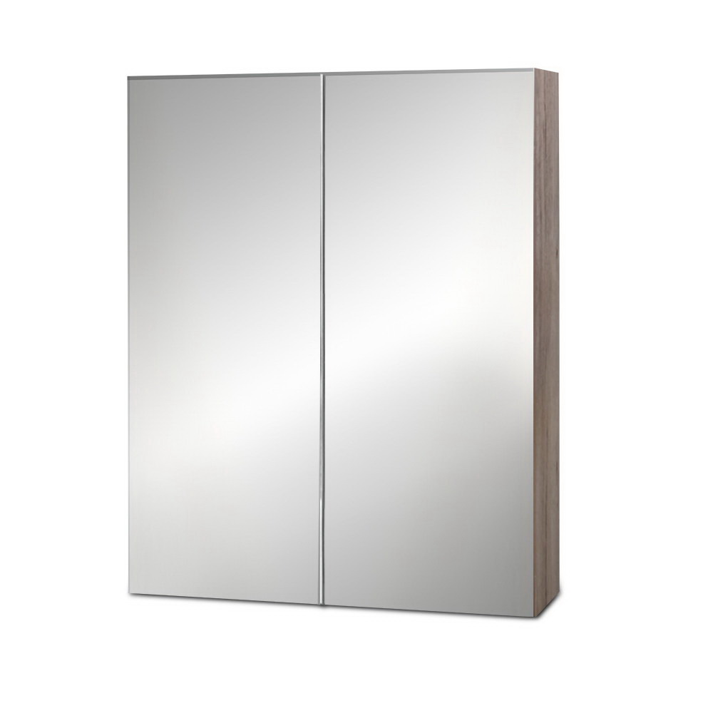 BV-MC-6003-NT-00 Cefito Bathroom Mirror Cabinet 600x720mm Oak - Image 1