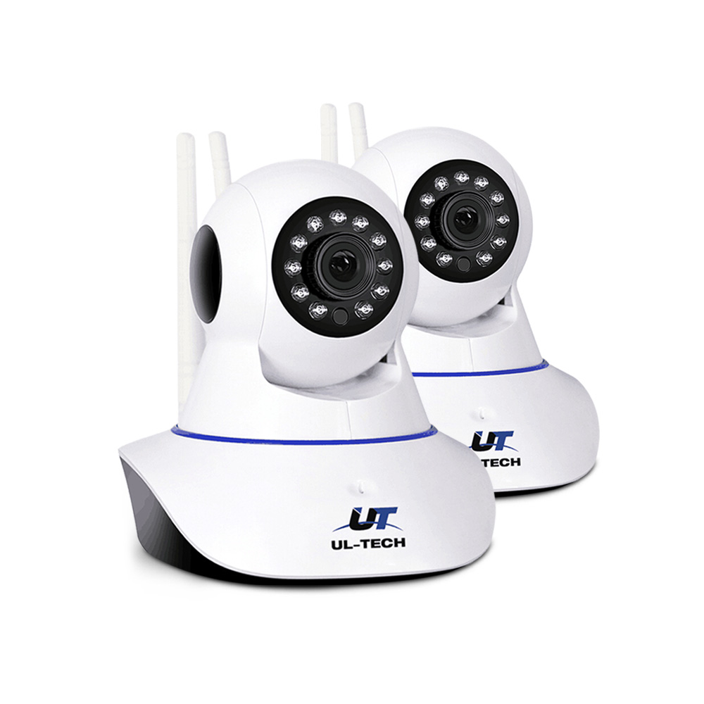CC-WL-IP-FC2-11669-00 UL-tech 1080P Wireless IP Cameras Security WIFI Cam White - Image 1