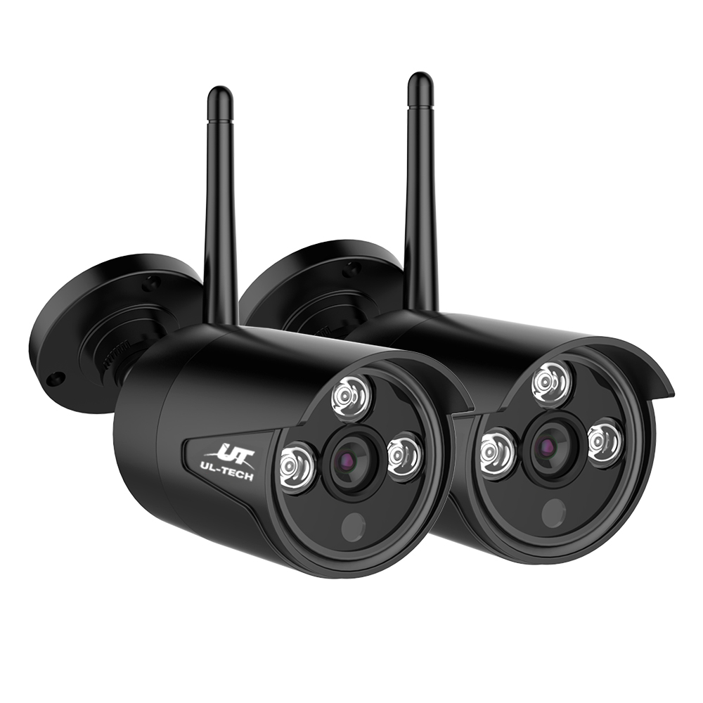 CCTV-CAM-WF-CLA-X2-19637-00 UL-tech Wireless CCTV 3MP 2 Cameras Bullet - Image 1