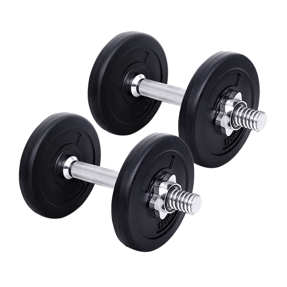 FIT-K-DB-SET-30-A-00 Everfit 10kg Dumbbell Set Weight Plates Dumbbells Lifting Bench - Image 1