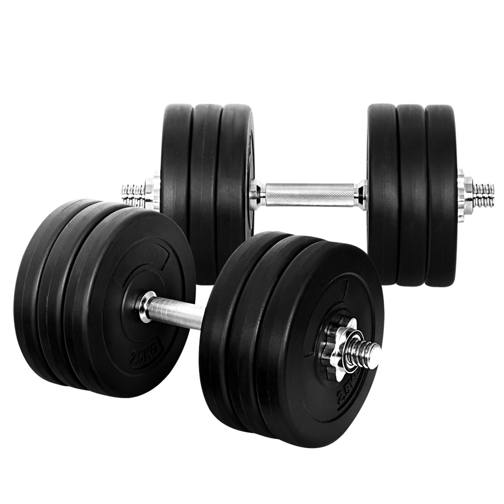 FIT-K-DB-SET-35KG-00 Everfit 35kg Dumbbell Set Weight Plates Dumbbells Lifting Bench - Image 1