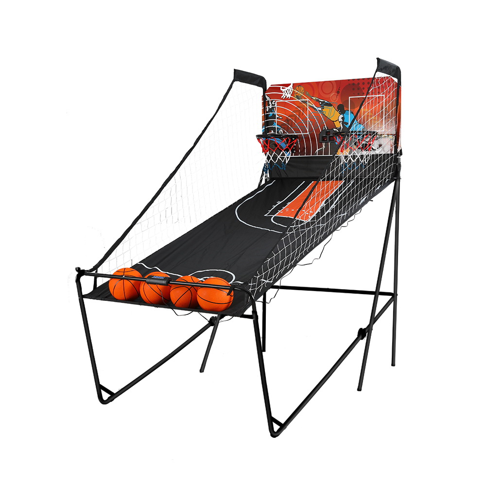 GAME-BAS-210-BK-00 Basketball Arcade Game Electronic Scorer 8 Games Double Shoot Black - Image 1