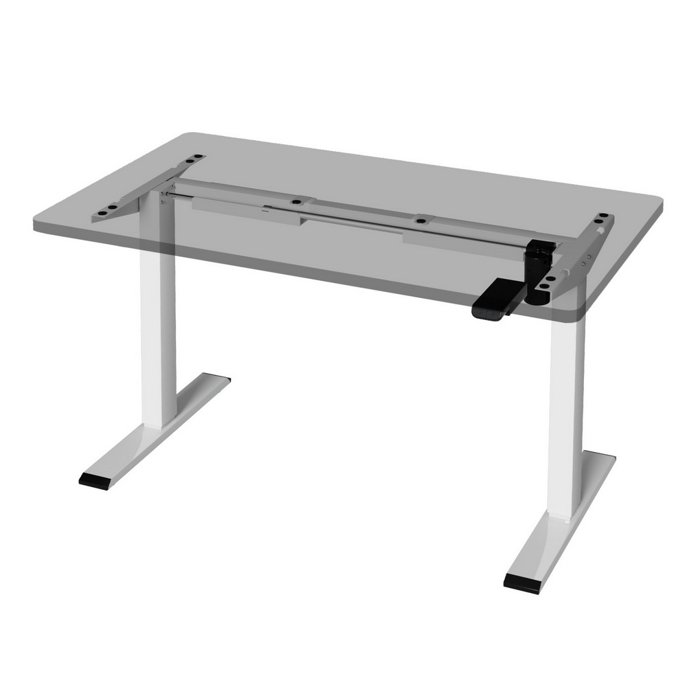 HASD-114G-WH-202503141614-00 Artiss Electric Standing Desk Frame Only Height Adjustable 70KG Load White - Image 1