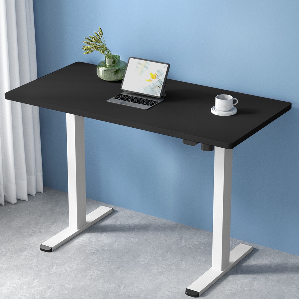HASD-114G-WHDF-BKDB-120-61845-06 Artiss Standing Desk Motorised Sit Stand Desks Black 120CM - Image 1