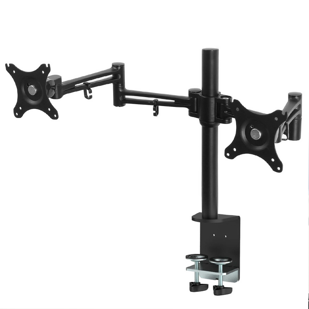 MA-D-212-BK-00 Artiss Monitor Arm Dual Desk Mount Screen Holder Bracket - Image 1