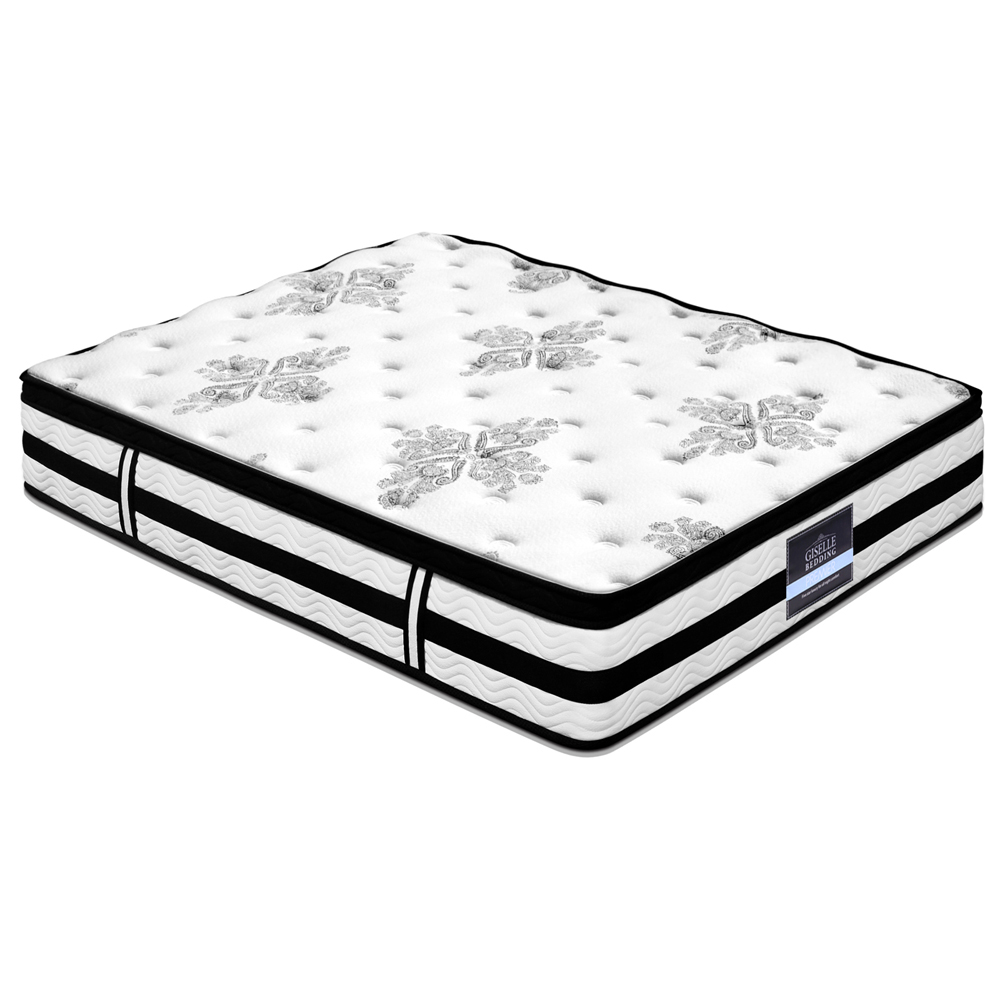 MATTRESS-0908-QUEEN-202502281448-07 Giselle Bedding 34cm Mattress Euro Top Pocket Spring Queen - Image 1
