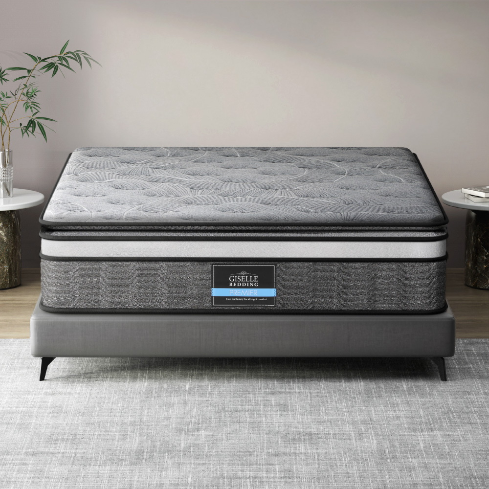 MATTRESS-MINI-PS-Q-86896-06 Giselle Bedding 34cm Mattress Double Layer Pocket Spring Queen - Image 1