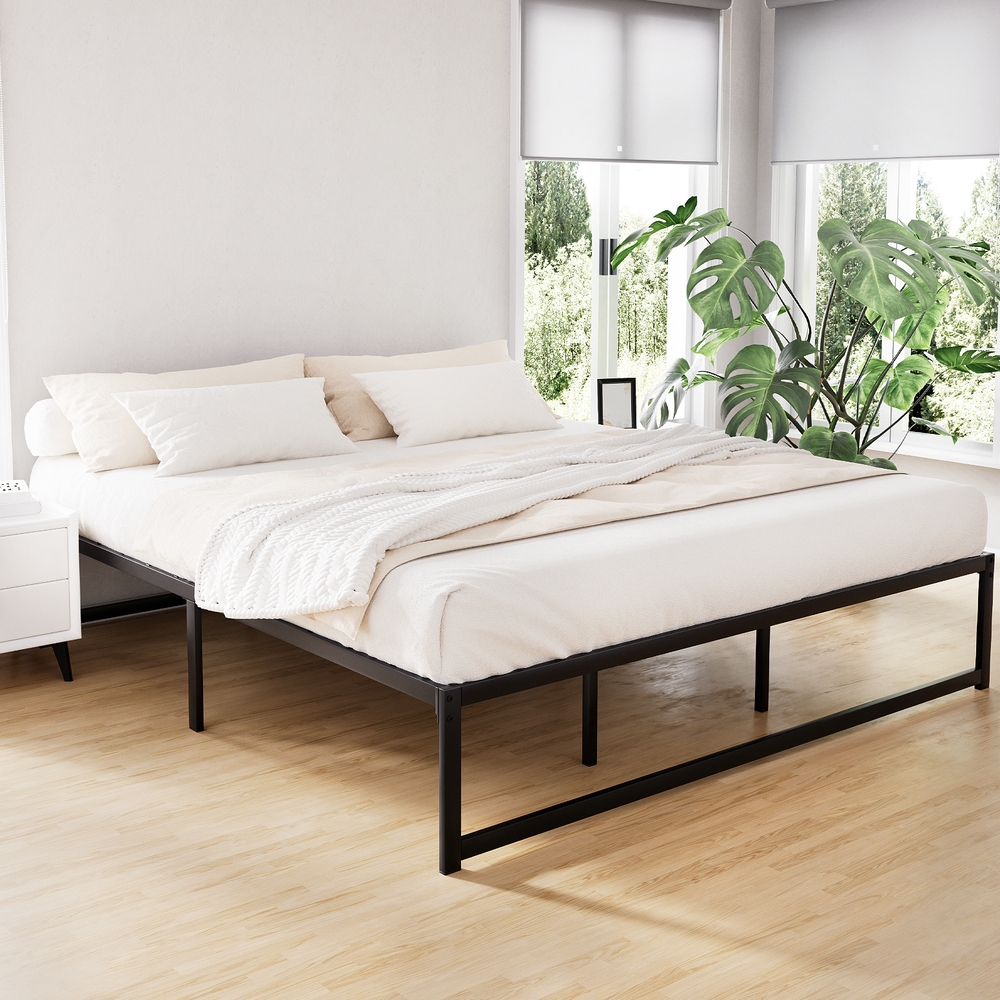 MBED-C-TINO-K-BK-79973-06 Artiss Bed Frame King Size Metal Bed Frame TINO - Image 1