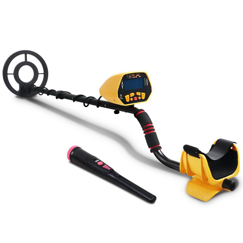 MDETECTOR-C-2007-GC1028-00 Metal Detector 180MM Deep Sensitive Waterproof Pinpointer Treasure Hunter Yellow - Image 1