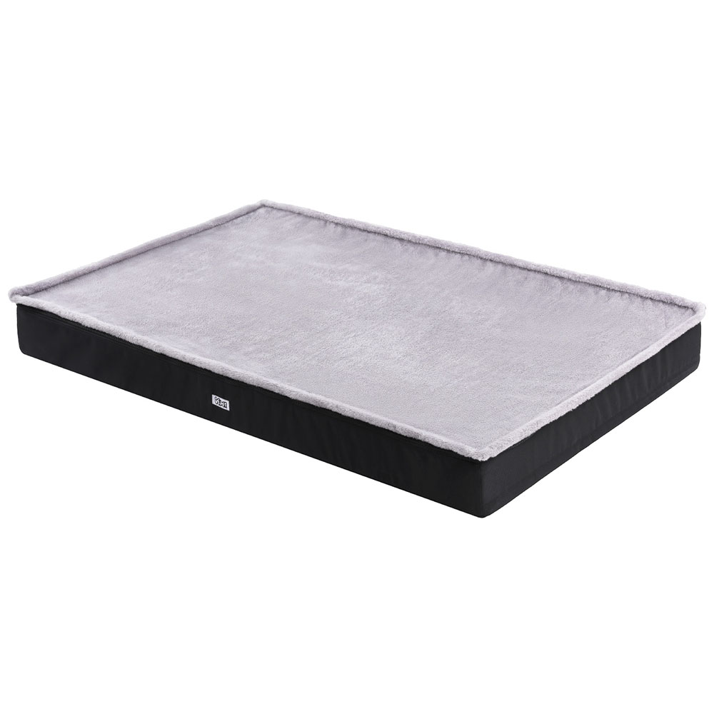 PET-BED-FLAT-XL120-GR-191868-00 i.Pet Pet Bed Dog Cat Extra Large Calming Soft Sofa Foam Cushion Washable Cover Grey - Image 1