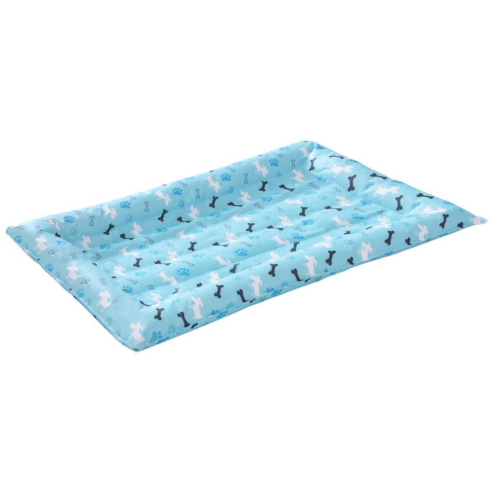 PET-COOL-SIDE-100-BL-183385-00 i.Pet Pet Cooling Mat Gel Dog Cat Self-cool Puppy Pad Large Bed Summer Blue - Image 1