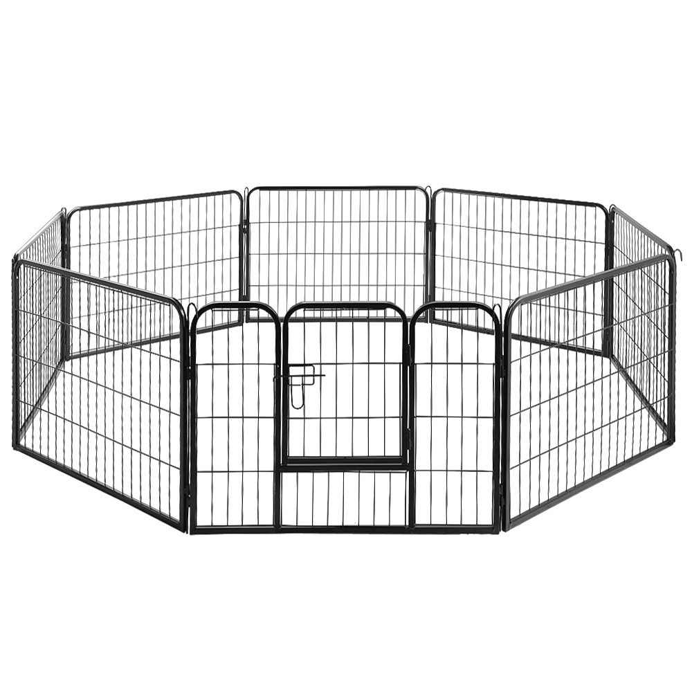 PET-DOGPLAYPEN-H60-00 i.Pet 24" 8 Panel Dog Playpen Pet Exercise Cage Enclosure Fence Play Pen - Image 1