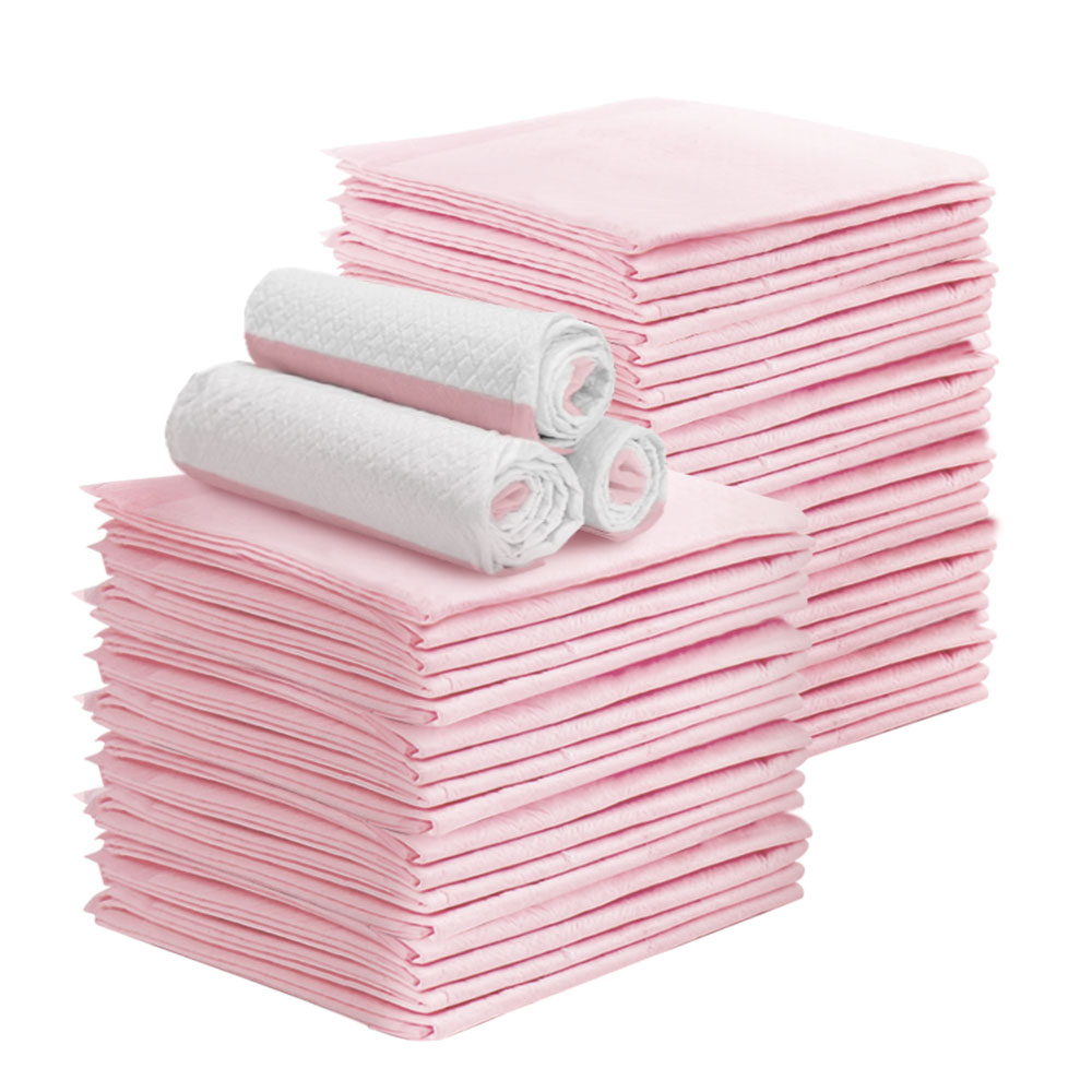 PET-PAD-PK-400-00 i.Pet Pet Training Pads 400pcs 60x60cm Puppy Dog Toilet Pee Indoor Super Absorbent Pink - Image 1