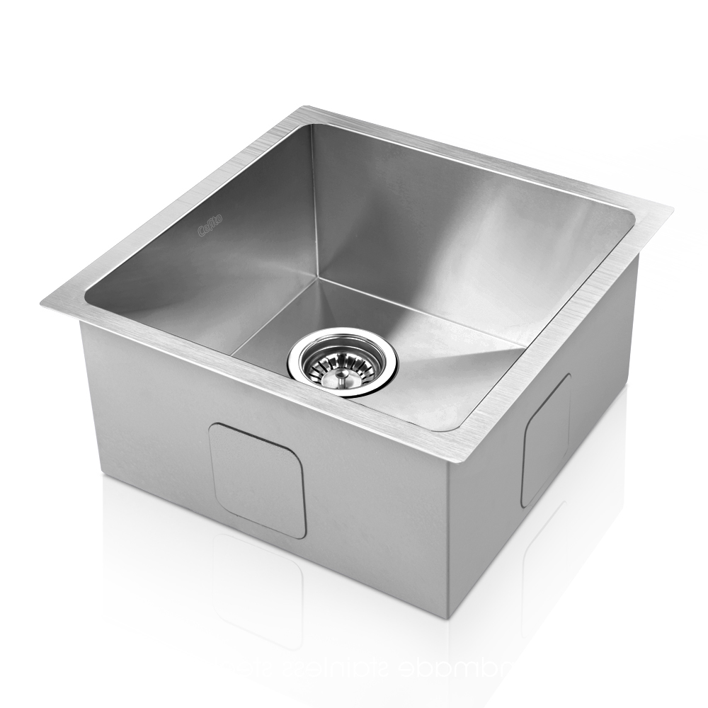 SINK-5145-R010-202502281104-07 Cefito Kitchen Sink 51X45CM Stainless Steel Basin Single Bowl Silver - Image 1