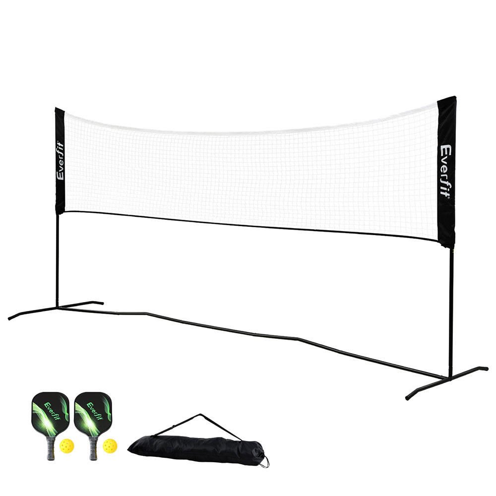 SN-B-PB-BK-202506101046-00 Everfit 3.6M Badminton Tennis Net Portable Volleyball Kit Adjustable Height - Image 1