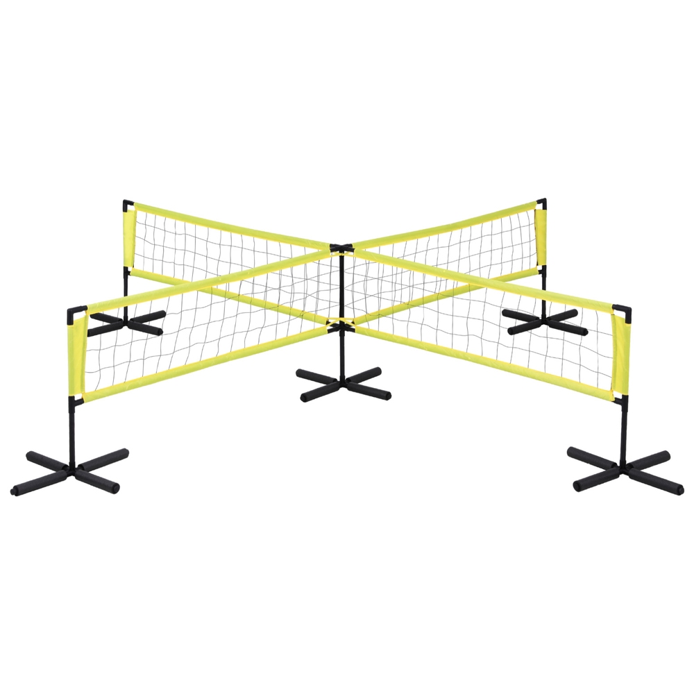 SN-B-VLB-H2-186149-00 Everfit Water Volleyball Net Set Portable Swimming Pool Nets Game 4 Anchor Bags - Image 1