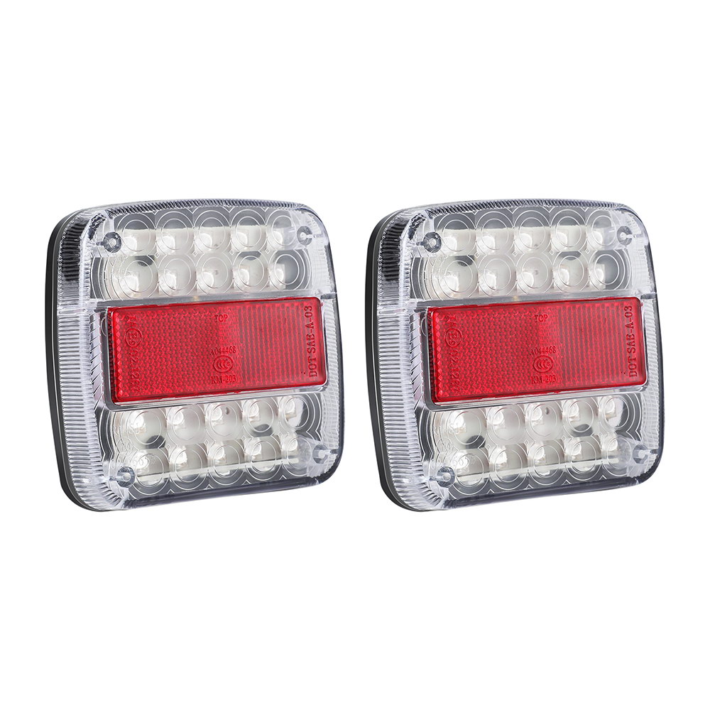 TAIL-LT-26X2-VTL-185488-00 Giantz Pair 26 LED Tail Lights Stop Reverse Indicator 12V Ute Trailer Truck - Image 1