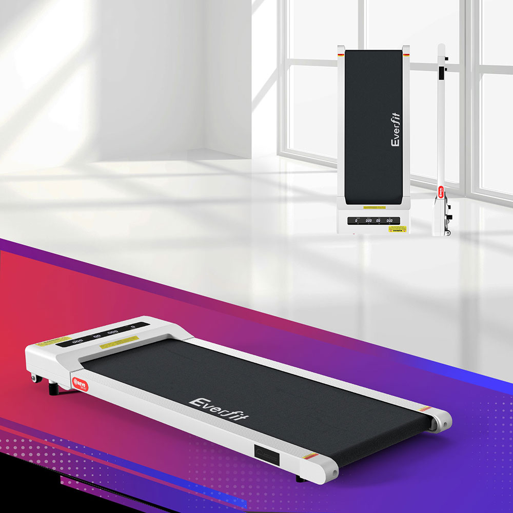 TMILL-360-PAD-WH-149202-04 Everfit Treadmill Electric Walking Pad Under Desk Home Gym Fitness 360mm White - Image 1