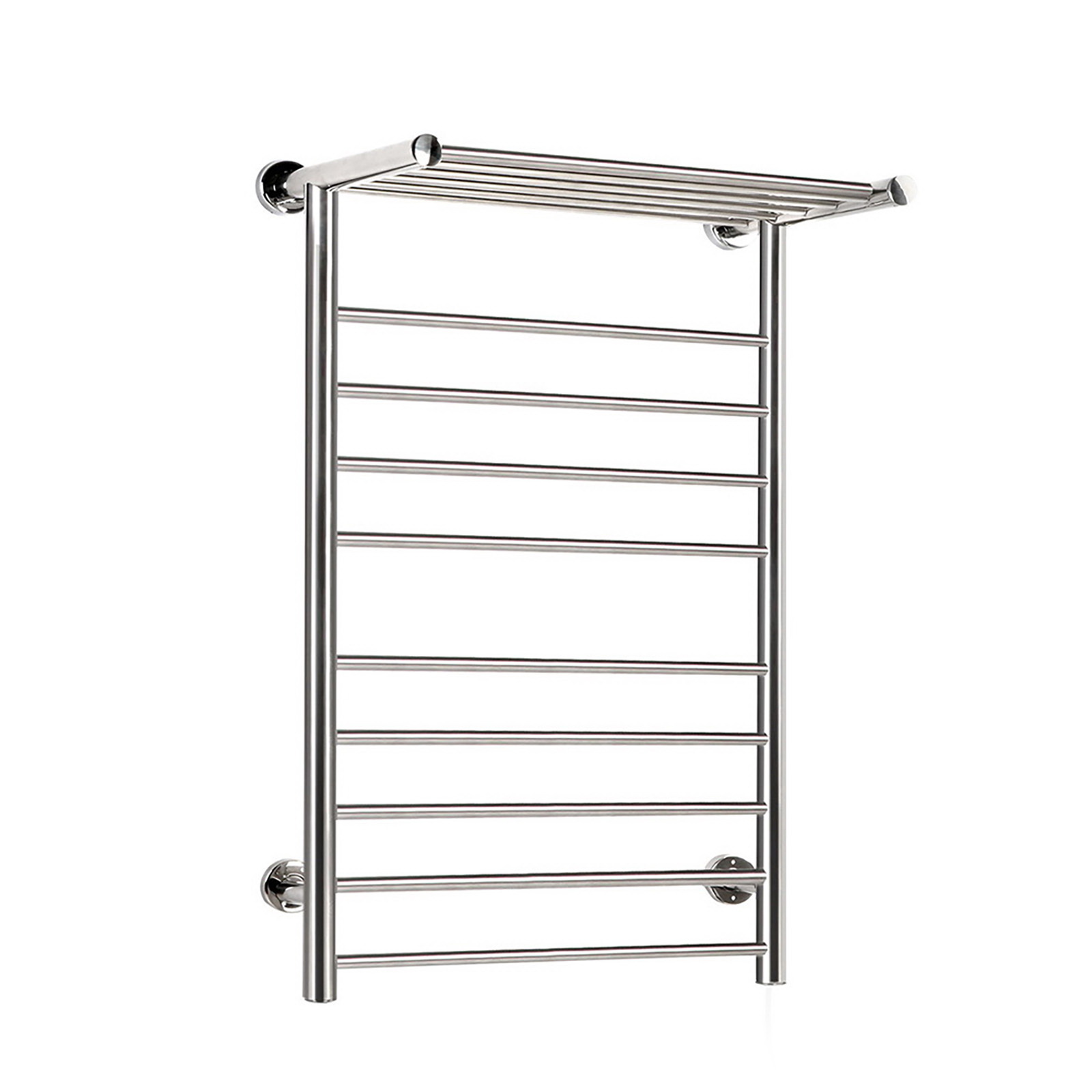 TW-C-WALL-L-00 Devanti Electric Heated Towel Rail Rack 14 Bars Wall Mounted Clothes Dry Warmer - Image 1