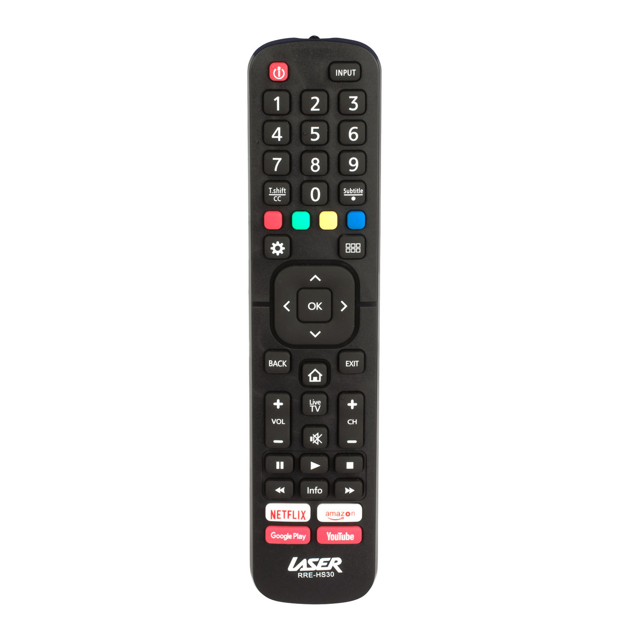 V1031-RRE-HS30-202506191015-00 Laser Remote Control for Hisense TV Black - Image 1