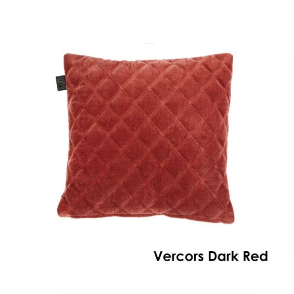 V107-1316402-200770-00 Vercors Cotton Dark Red Cushion by Bedding House - Image 1