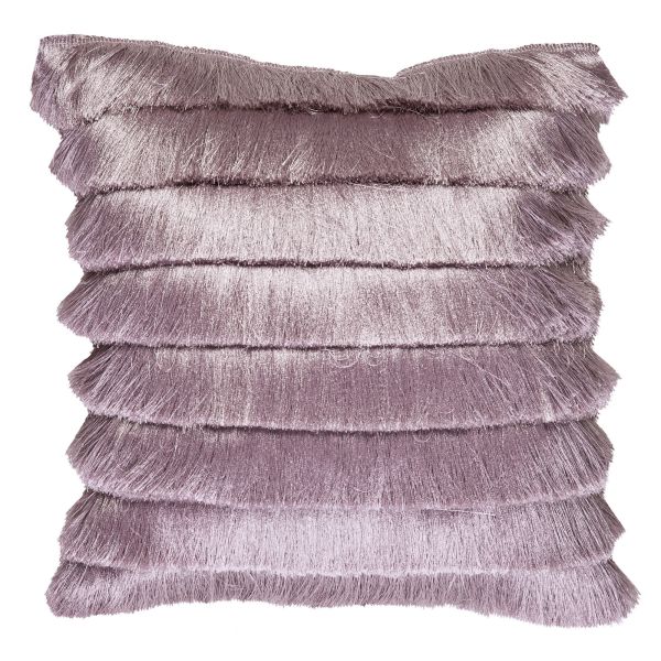 V107-1400958-200743-00 Fringy Lila Filled Cushion by Bedding House - Image 1