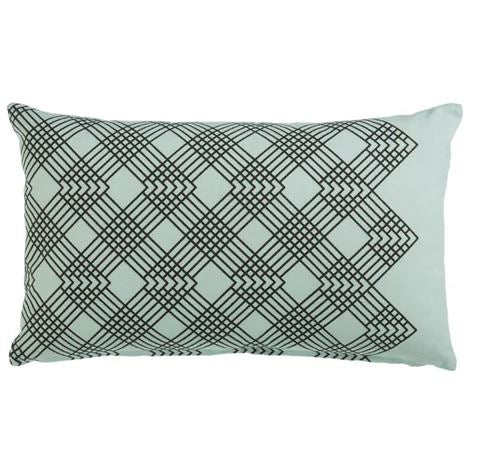 V107-9642096-200774-00 Valence Cotton Mint Green Cushion by Bedding House - Image 1
