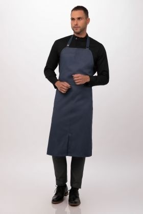 V107-ACN01-BLU-0-217846-00 Brio Chef Blue Bib Apron by Chef Works - Image 1