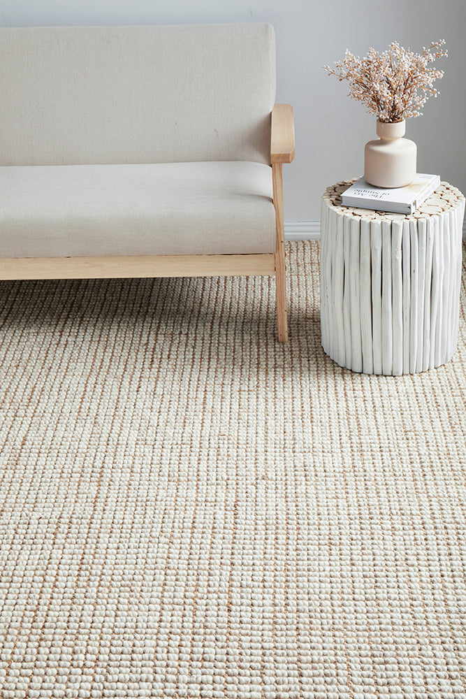 V107-ARA-NAT-300X80-206111-00 Arabella Natural Runner Rug by Rug Culture - 300X80CM - Image 1