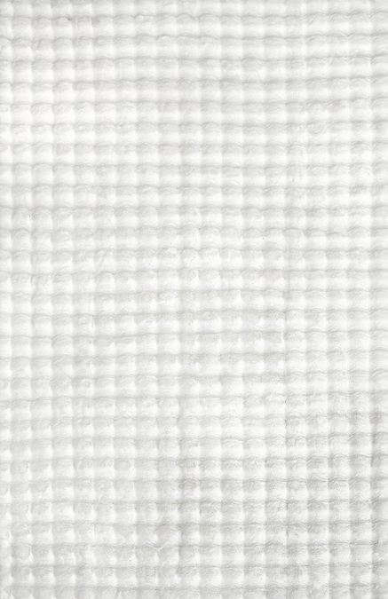 V107-BUB-WHITE-140X70-207176-00 Bubble White Washable Rug by Rug Culture-140X70CM - RECTANGLE - Image 1