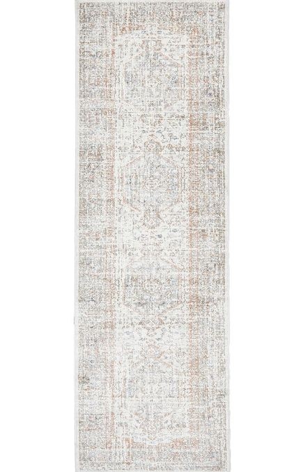 V107-MAY-LOR-SIL-300X80-208065-00 Mayfair Lorissa Silver Runner by Rug Culture-300X80CM - RUNNER - Image 1