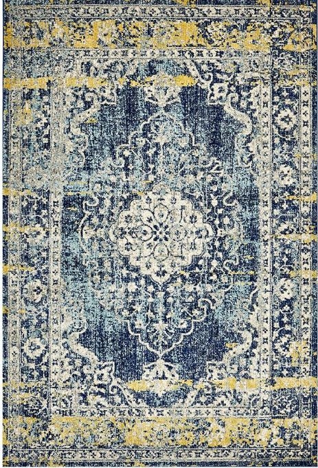 V107-MUS-869-NAVY-290X200-207414-00 Museum 869 Navy by Rug Culture-290X200CM - RECTANGLE - Image 1