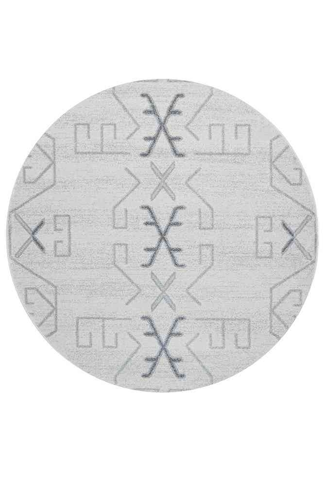 V107-PDS-CALA-GREY-150X150-217405-00 Paradise Round Cala Grey by Rug Culture - 150X150CM - ROUND - Image 1