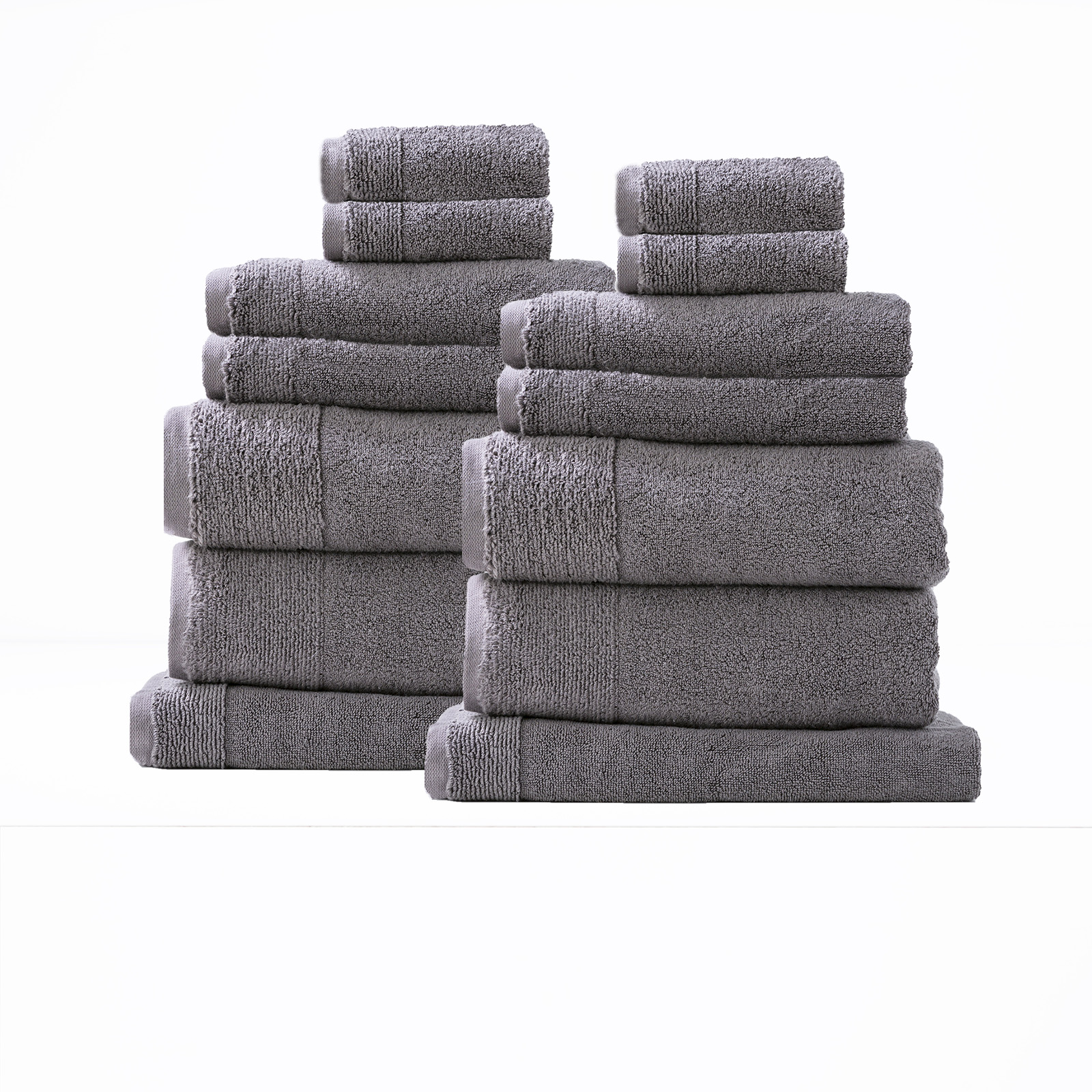 V107-SH313300-196352-00 Aireys 650 GSM Zero Twist 14 Piece Vapour Bath Towel by Renee Taylor - Image 1