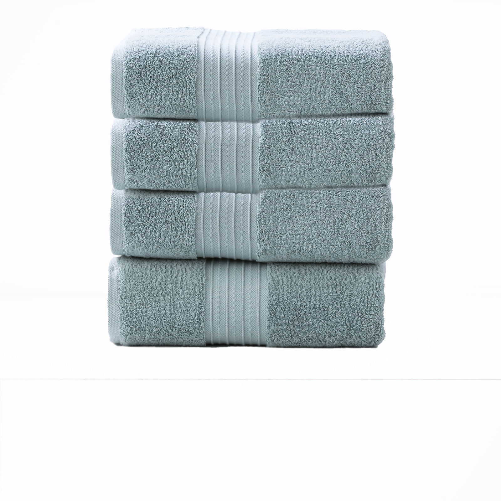 V107-SH314405-196217-00 Brentwood 650 GSM Low Twist 4 Piece Bath Gray Mist Towel by Renee Taylor - Image 1