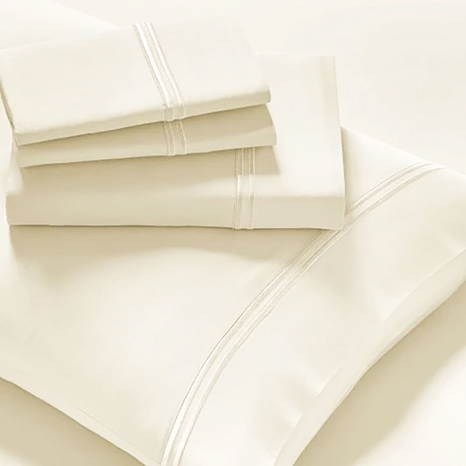 V107-SH328105-216993-00 Strada Embroidered 1000 TC Egyptian Cotton Pristine Deep Queen Sheet sets by Renee Taylor - Image 1