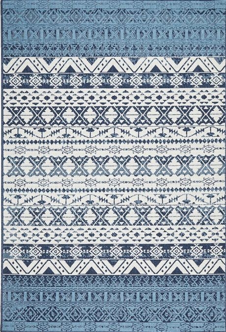 V107-SSD-3333-WHBL-220X150-207737-00 Seaside 3333 White Blue by Rug Culture-220X150CM - RECTANGLE - Image 1