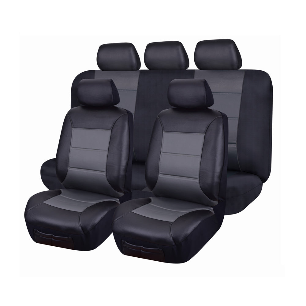 V121-ELTMCG70107_ELTMCG70107_09cceb2d-746a-41e5-97e8-6da2c844a63b Seat Covers for Holden Captiva CG -CGII MY07 - MY18 Series 09/2006 - ON 4X4 7 Seater FMR Grey - Image 1