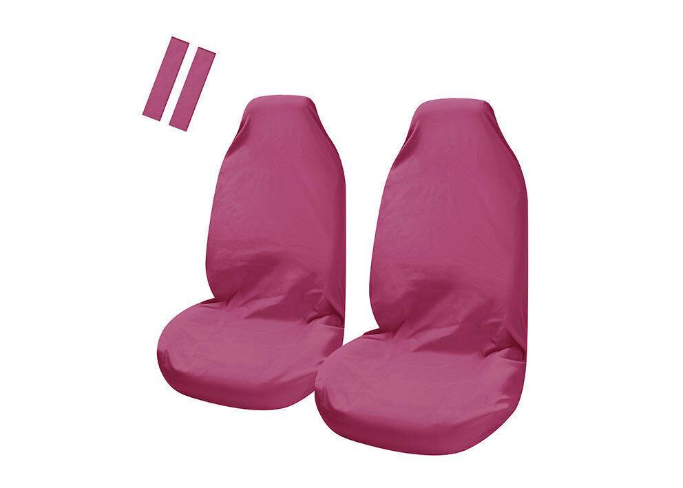 V121-PULSBTO17_s-l1600_08fd5e12-a2bc-4201-ba23-d84707e948eb Universal Pulse Throwover Front Seat Covers - Bonus Seat Belt Buddies | Pink - Image 1