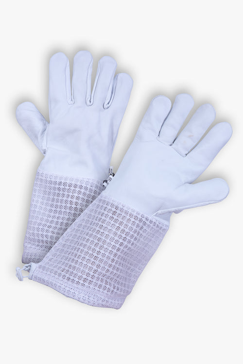 V122-OZ-1125-13_500x-00 Beekeeping Bee Gloves Goat Skin 3 Mesh Ventilated Gloves-2XL - Image 1