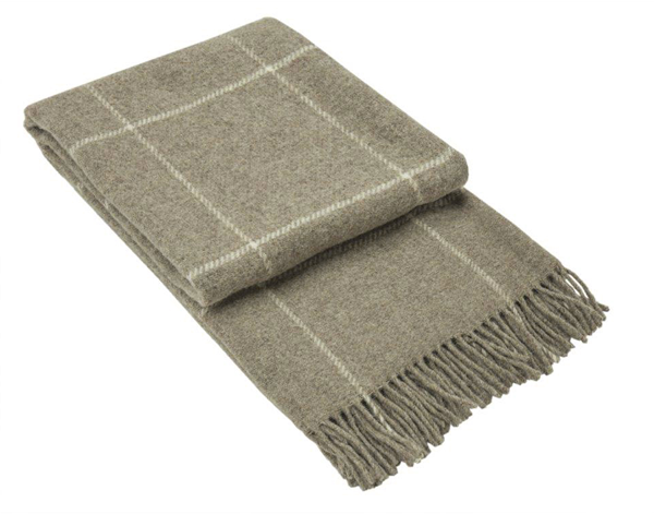 V164-BR15-BrightonBeigeStriped_1b57aa61-c686-453f-be08-2c99a7c2e03b_1024x1024_2x-00 Brighton Throw - 100% NZ Wool - Beige Striped - Image 1