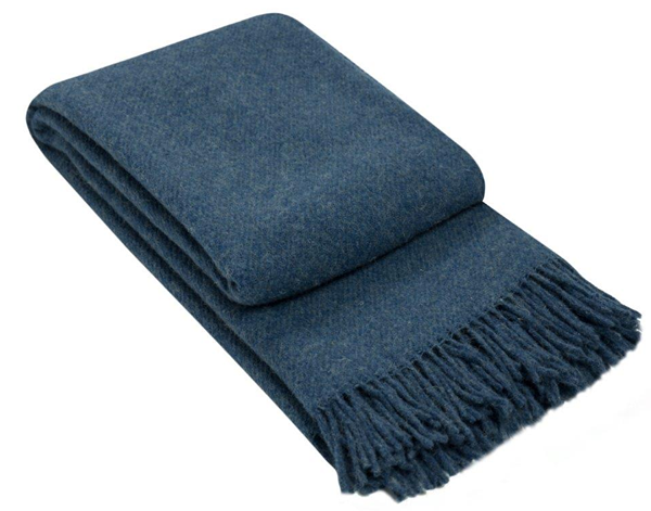 V164-BR4-BrightonNavy_01081d00-d19b-485c-adea-20d8c34e34c8_1024x1024_2x-00 Brighton Throw - 100% NZ Wool - Navy - Image 1